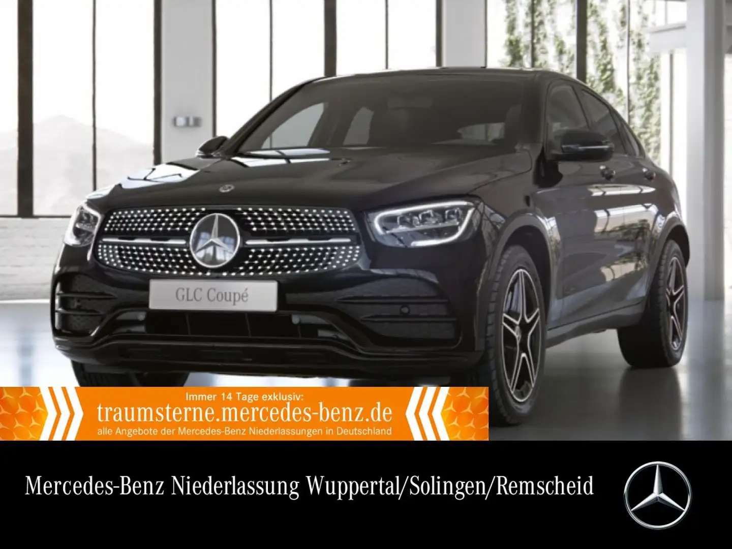 Mercedes-Benz GLC 200 Coupé 4M AMG+NIGHT+AHK+LED+KAMERA+KEYLESS Noir - 1