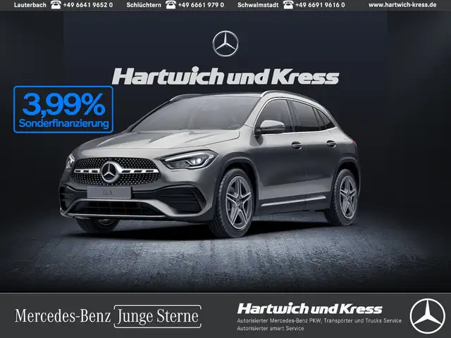 Mercedes-Benz GLA 200 d AMG Line+Pano+Sound+EasyPack+Distronic+CarPlay Pano. Dach/Klima/LED/Park Assist./Sound System/BC/L R Sensor/Dachrel.