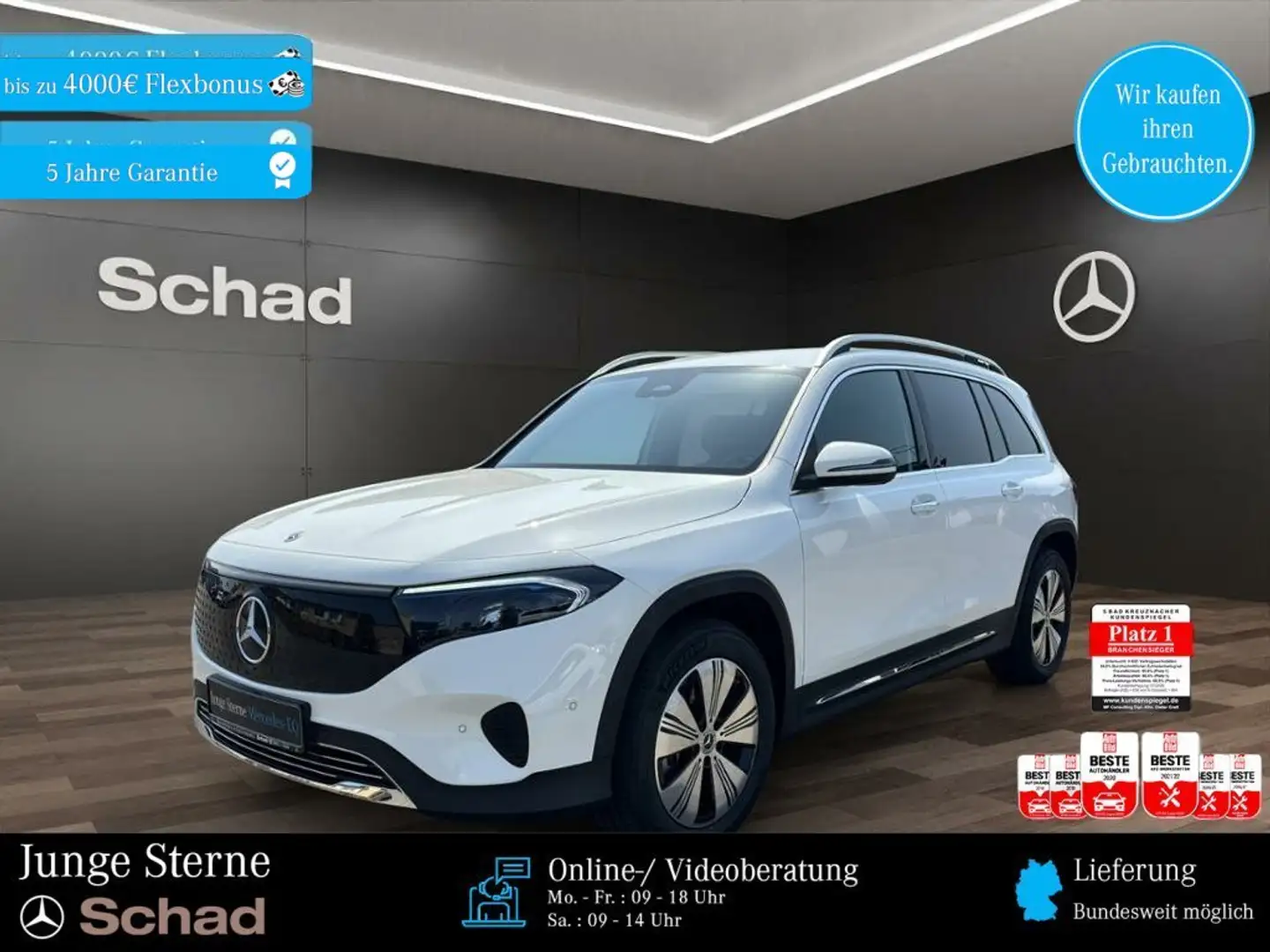 Mercedes-Benz EQB 300 EQB 300 4M PROGR+LED+KAMERA+SOUND+ASSIST+KEYLESS Blanc - 1