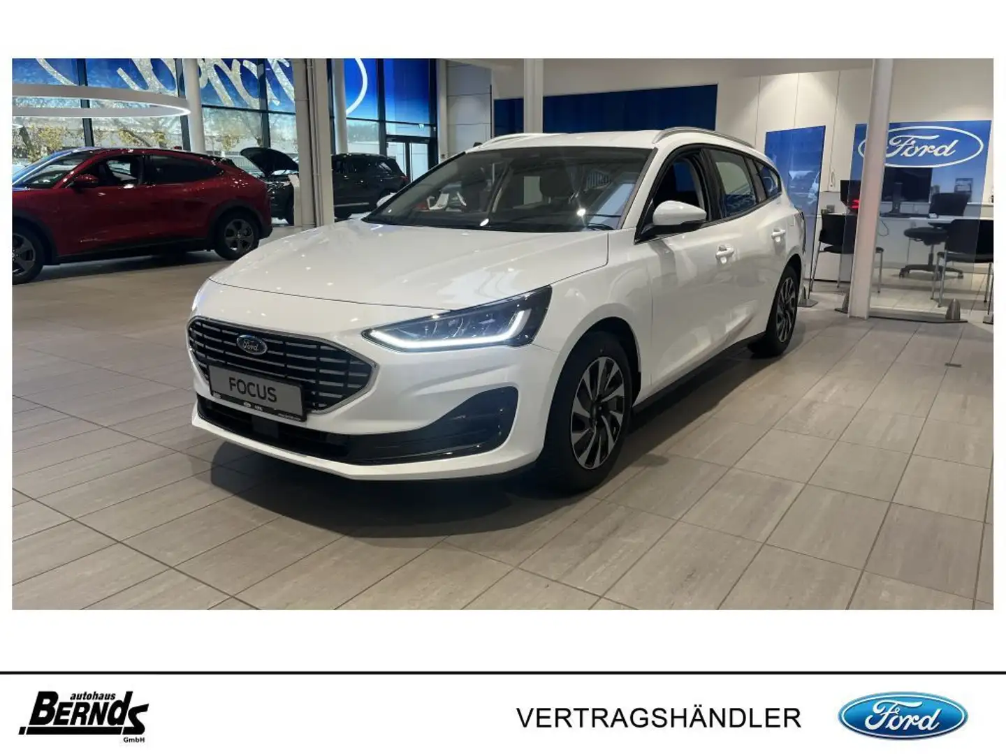 Ford Focus Turnier 1.0 EcoBoost Hybrid TITANIUM PANORAMADACH Weiß - 1