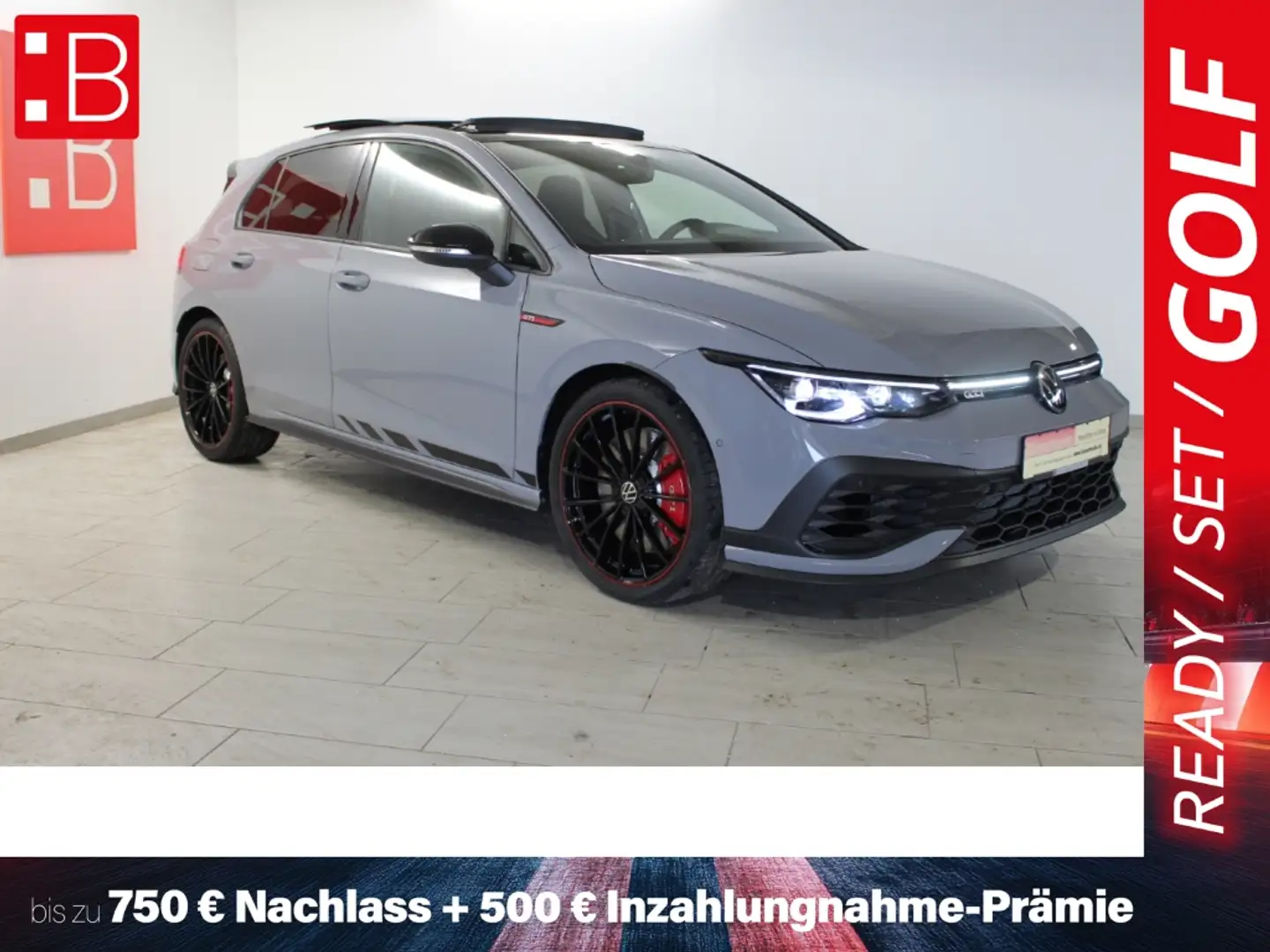 Volkswagen Golf GTI 8 2.0 TSI DSG Clubsport Black Style 19 MATRIX PANO Grijs - 1