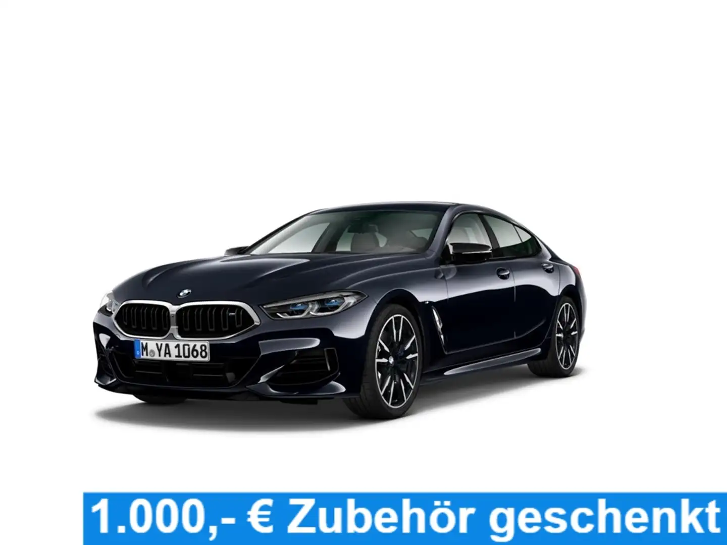 BMW M850 i Gran Coupe/HUD/Navi/Leder/Laserlicht Schwarz - 1