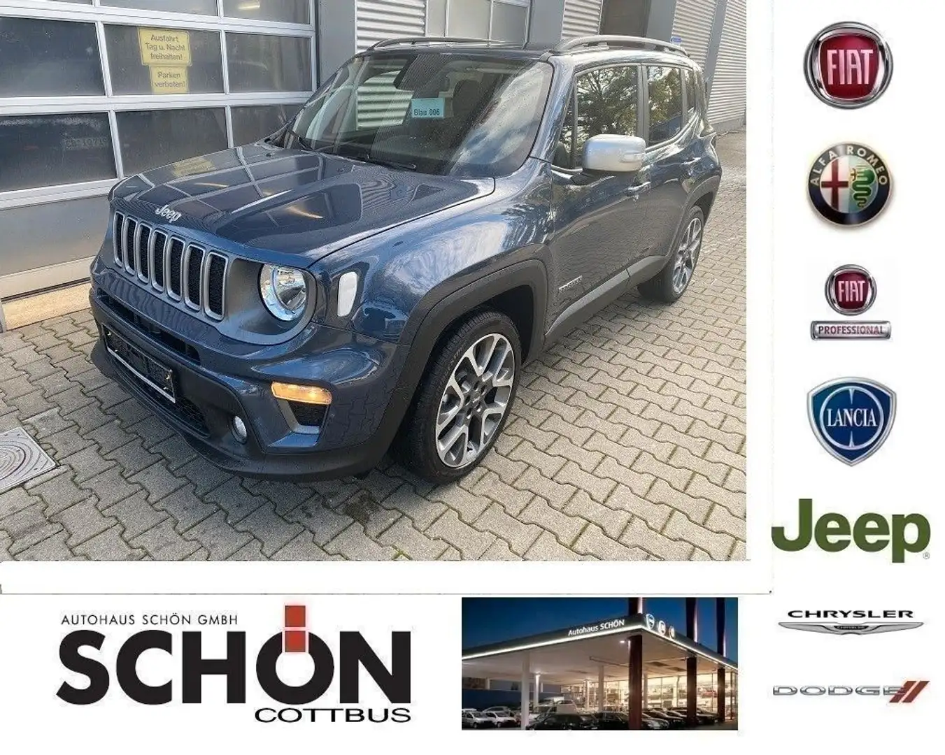 Jeep Renegade Limited 1.0 T-GDI FWD Blau - 1