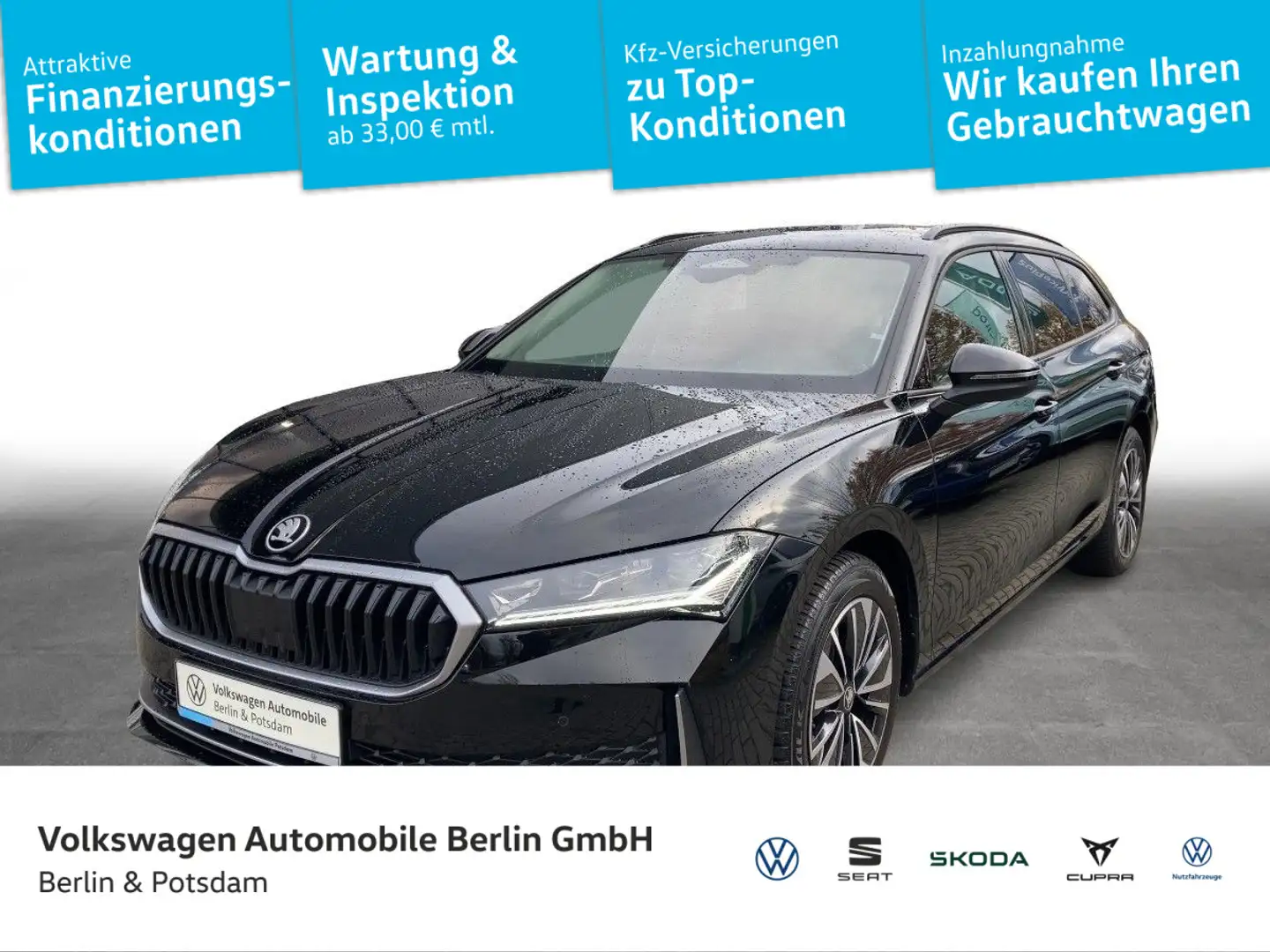 Skoda Superb 2.0 TSI Selection DSG LED Navi Standh. Schwarz - 1