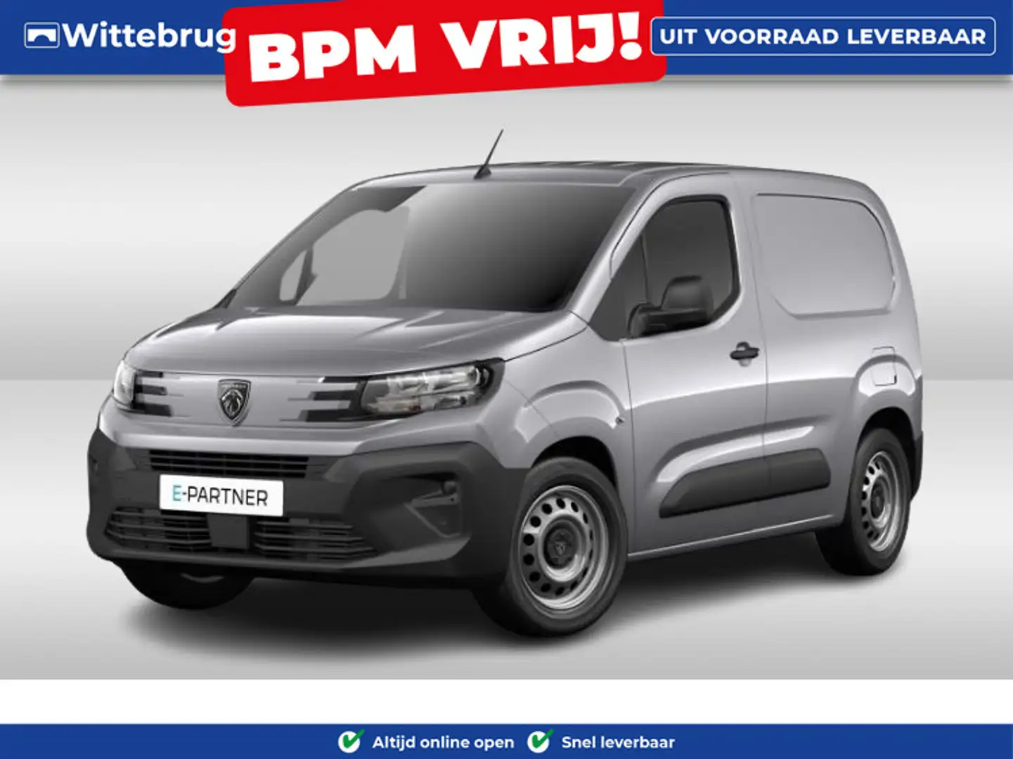 Peugeot Partner e-Partner 136 L1 50 kWh GRATIS WALLBOX LAADPAAL - Grijs - 1