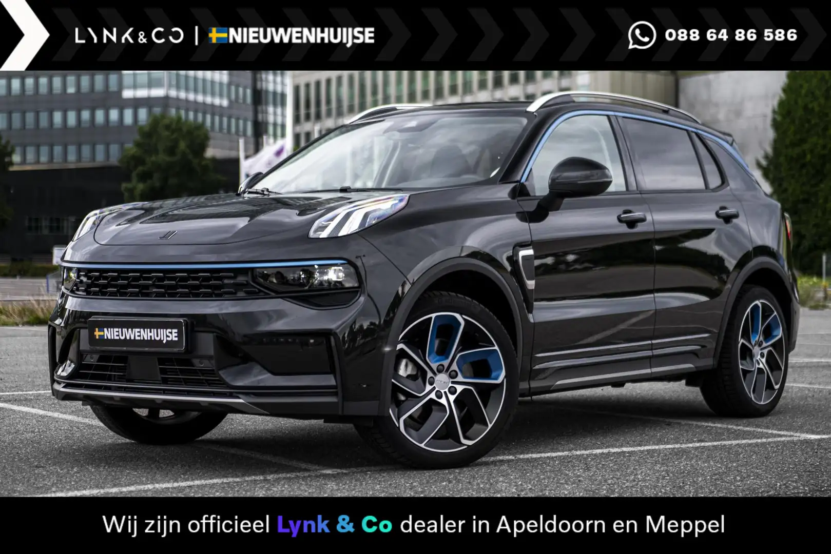Lynk & Co 01 1.5 Plug-in Hybrid | Panoramadak | 360 Camera | Ad Zwart - 1