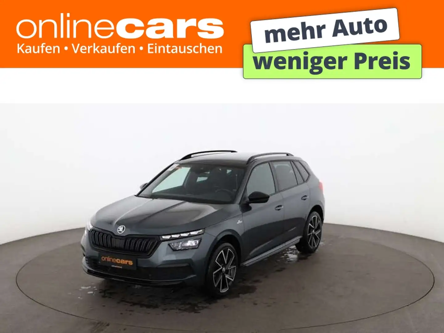 Skoda Kamiq 1.5 TSI Monte Carlo Aut LED SKY RADAR NAVI Grau - 1