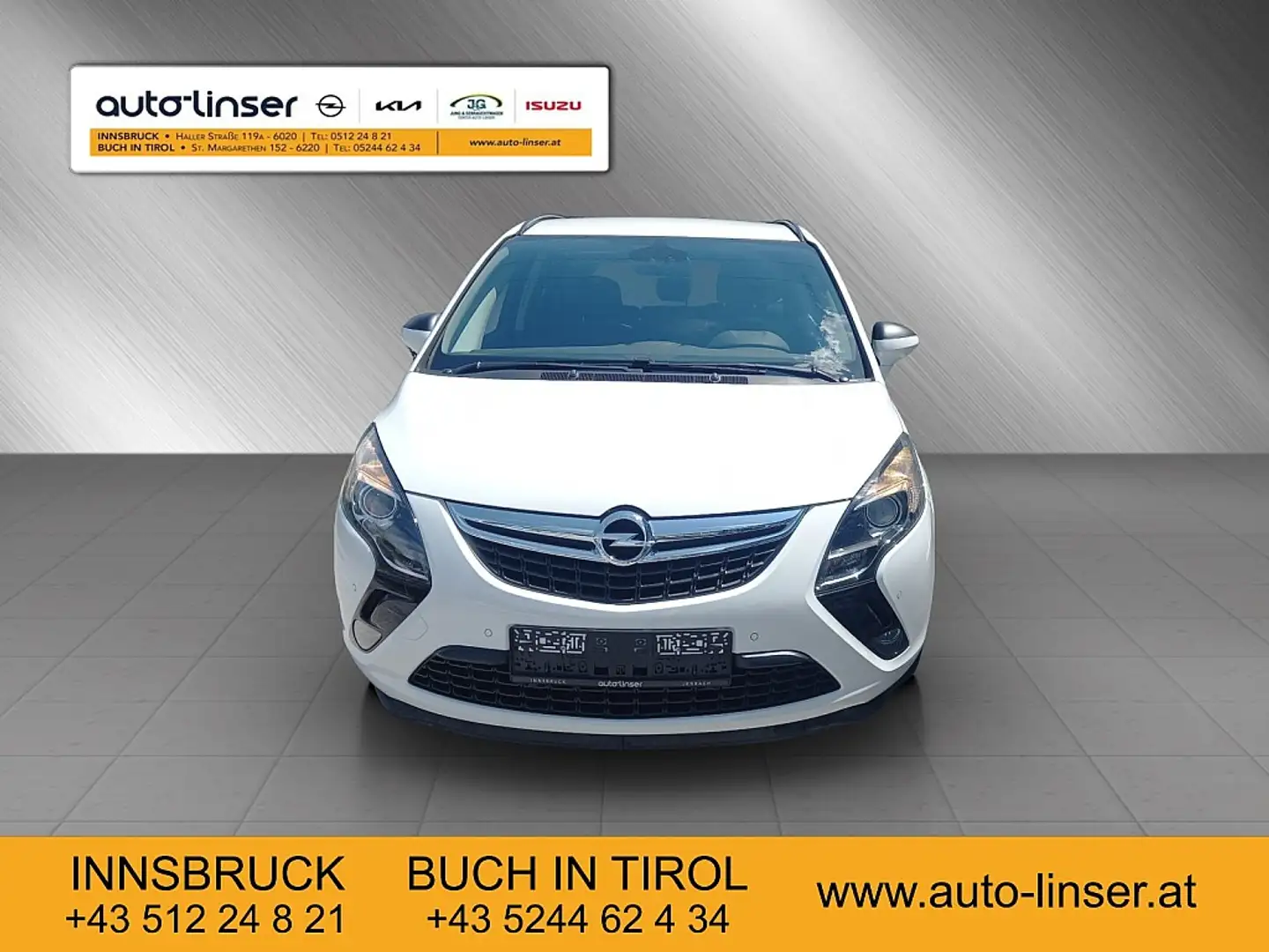 Opel Zafira Tourer 1,6 CDTI ecoflex Österreich Ed. Start/Stop Weiß - 2