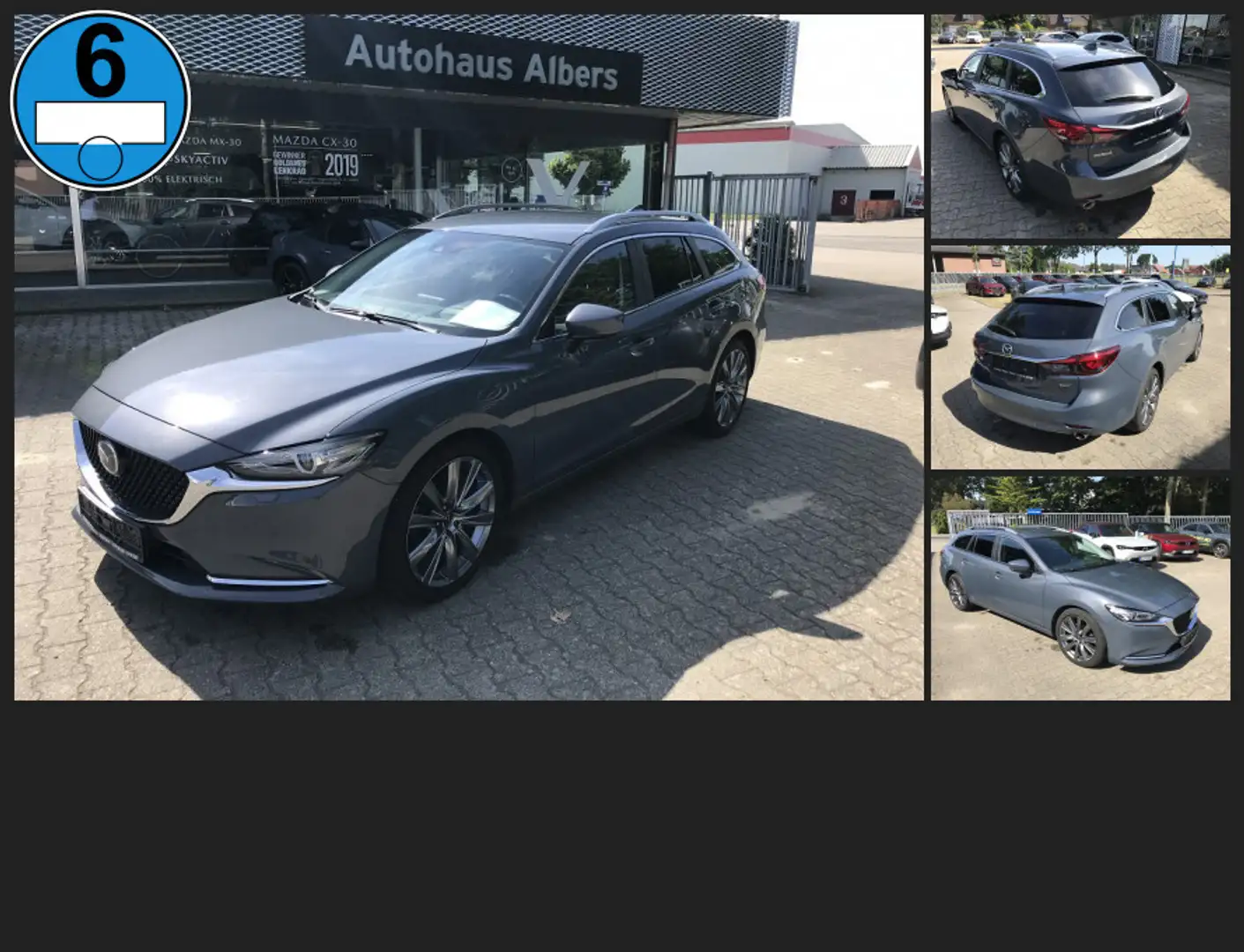 Mazda 6 Kombi SKYACTIV-G165 Ad`vantage, LEDER, BOSE; 360°K Gri - 1