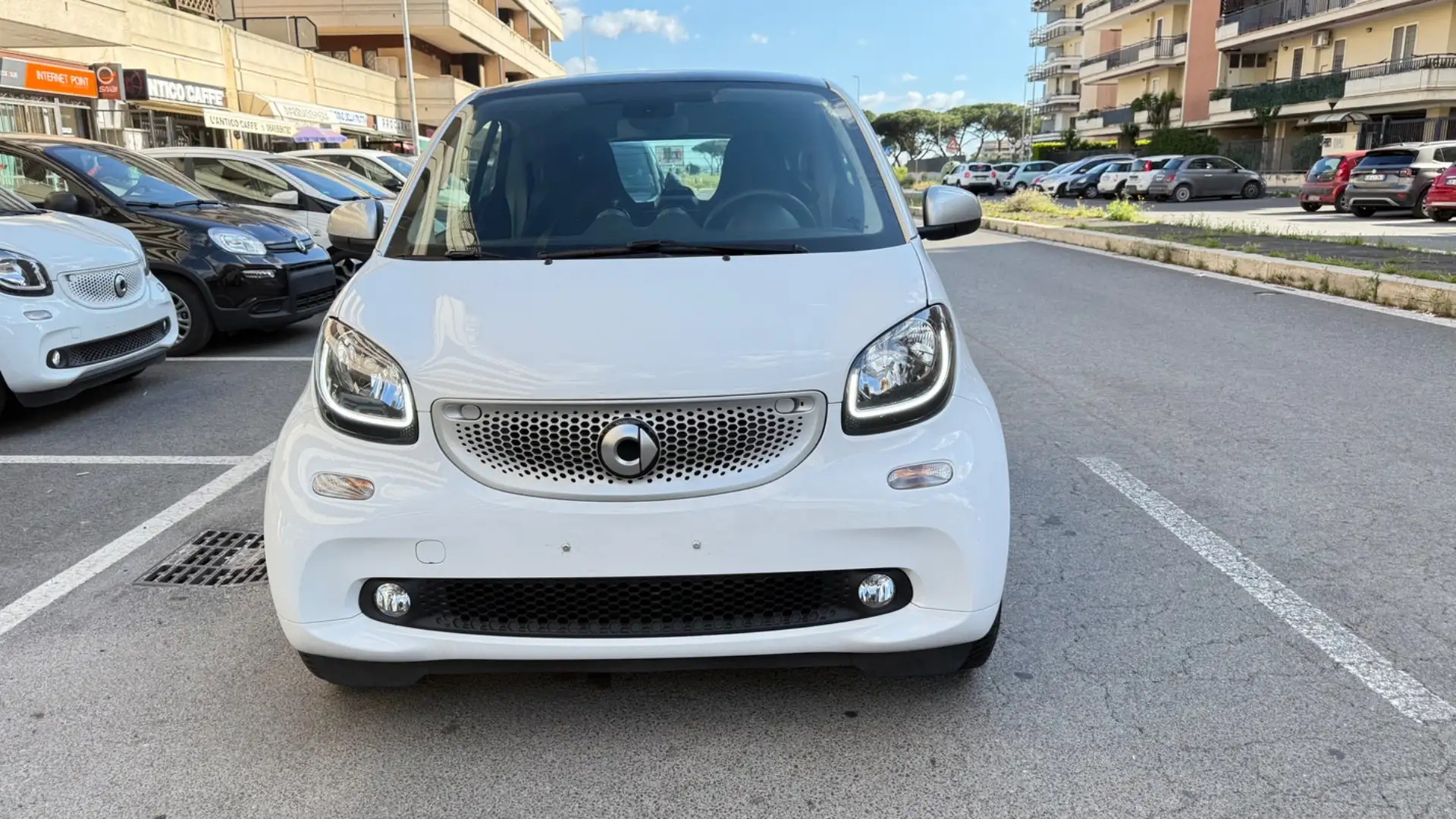 smart forTwo 90 0.9 Turbo Passion LED PANORAMA PDC Bianco - 1