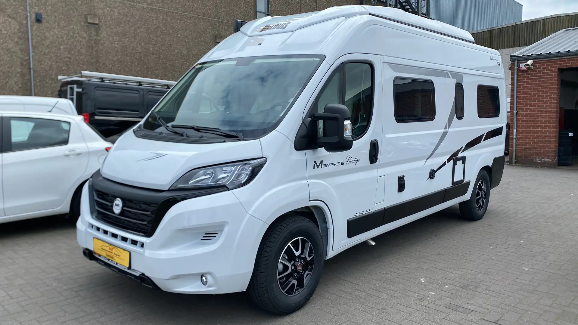 Fiat Ducato 1-KM* MENFYSS PRESTIGE VAN CAMPING*Prixe HTV**95x Blanc - 1