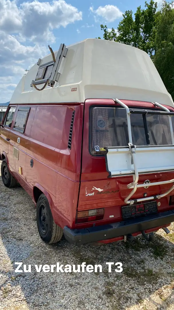 Volkswagen T3 Hochdach, Camping Ausstattung crvena - 1