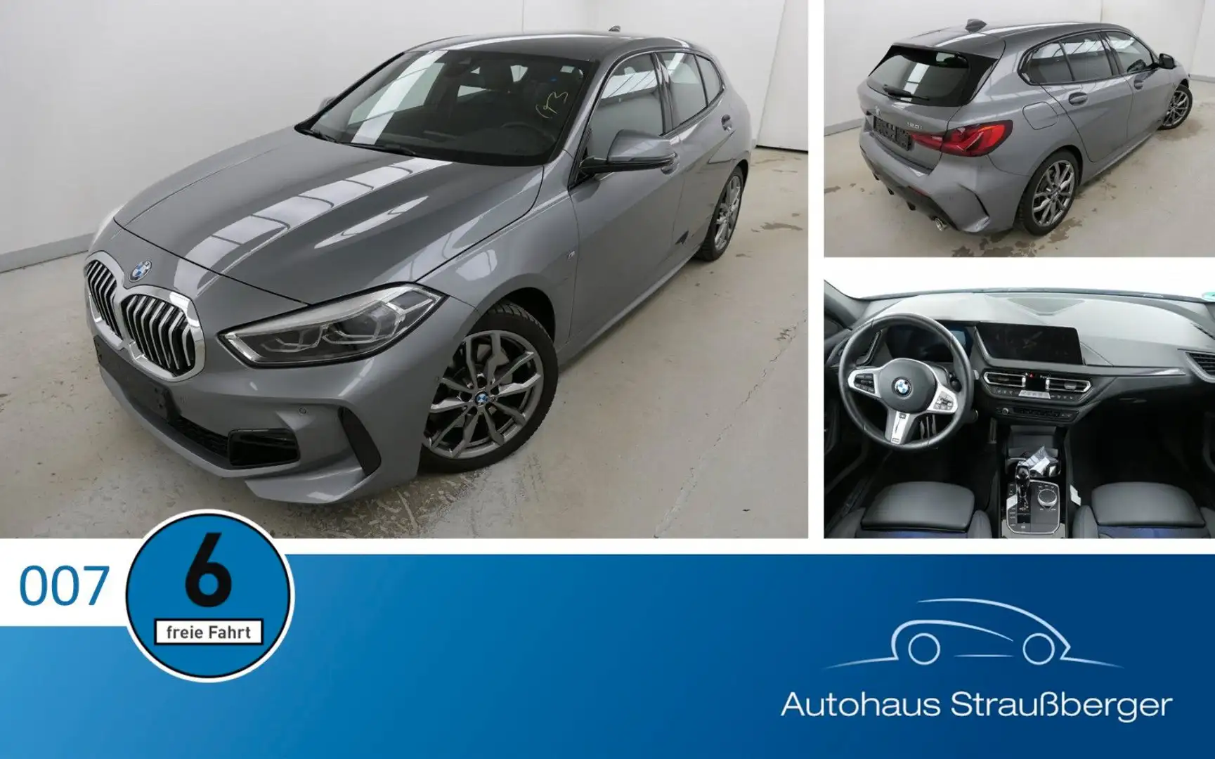 BMW 120 i Limousine M Sport SHZ RFK QI HiFi LRHZ 2-ZK Grau - 1