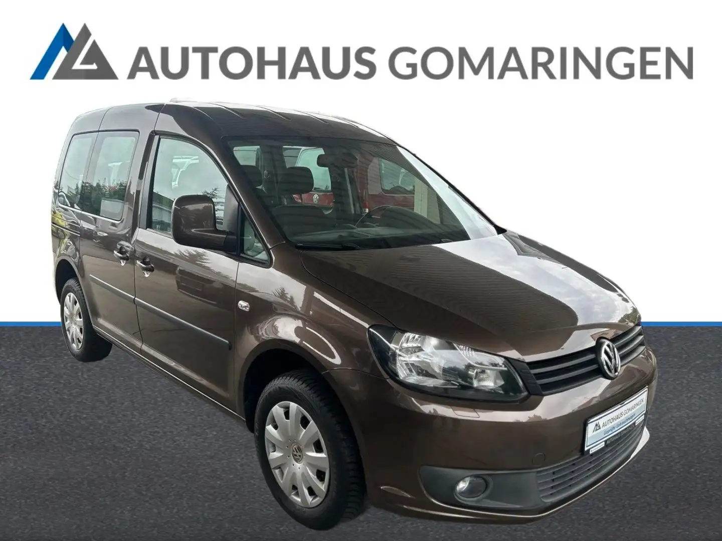 Volkswagen Caddy Kombi Trendline*1.Hand*TÜV Neu*SHZ*PDC*FES Marrón - 2