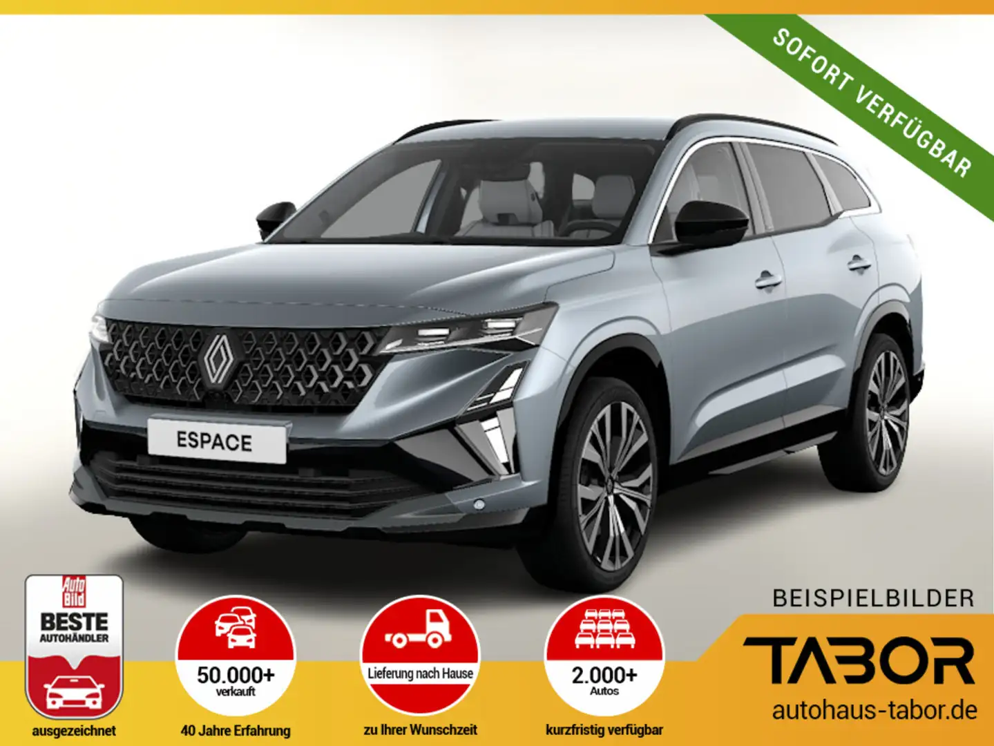 Renault Espace 6 Iconic E-Tech 200 PanoD el Heckkl Grau - 1