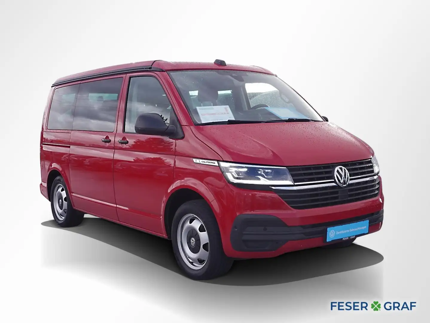 Volkswagen T6.1 California 6.1 2.0 TDI Beach Tour 7Si AHK Sthz. Rouge - 2