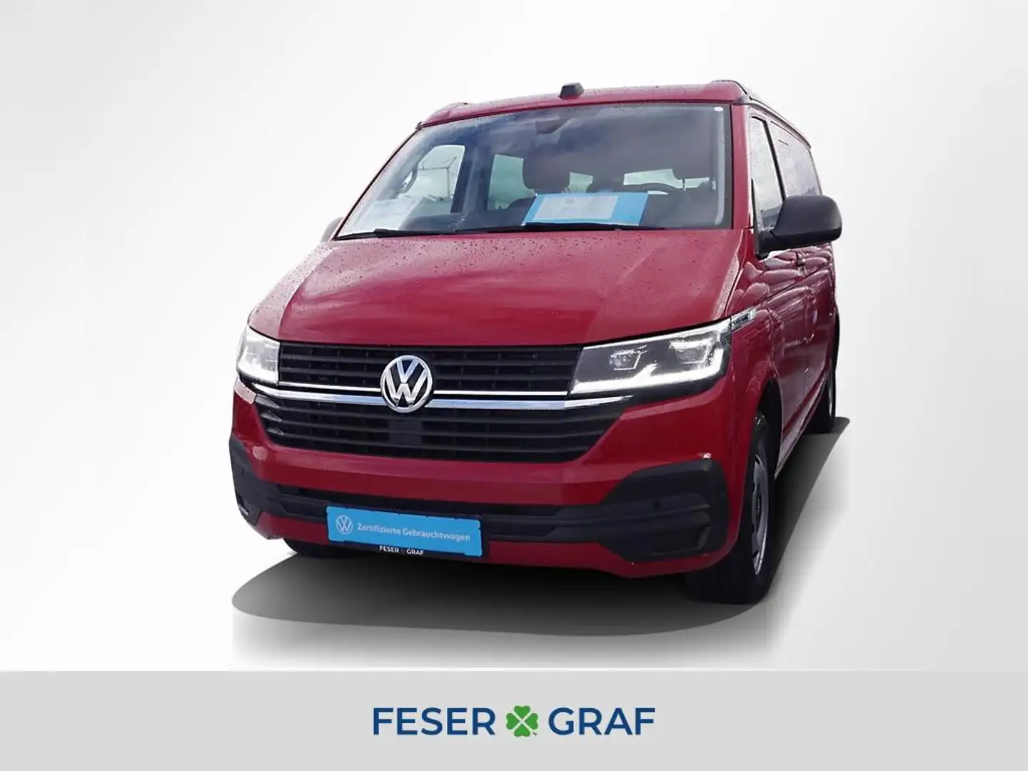 Volkswagen T6.1 California 6.1 2.0 TDI Beach Tour 7Si AHK Sthz. Roşu - 1