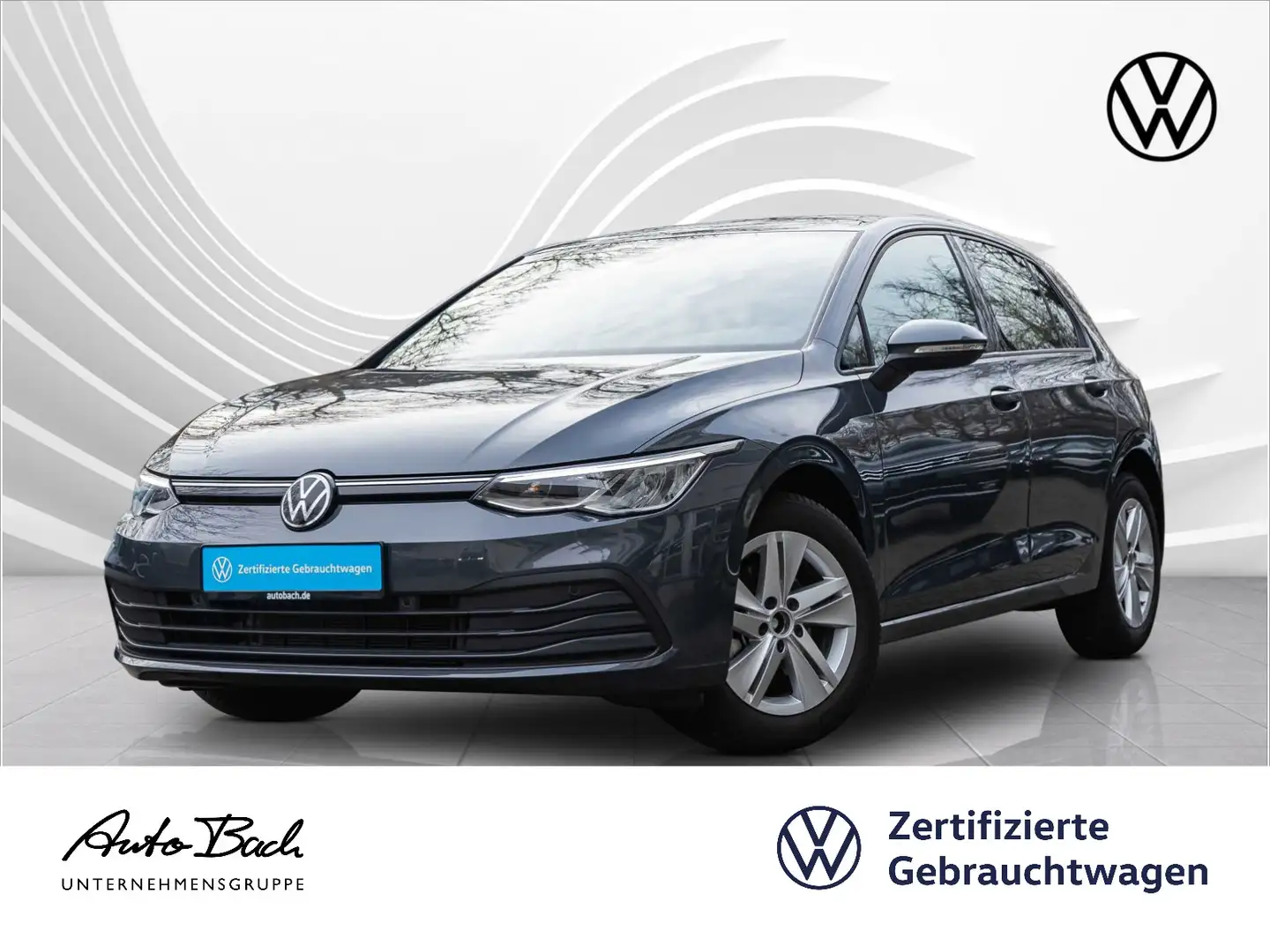 Volkswagen Golf VIII 1.5 TSI Life, Navi, LED, App-Connect, Gris - 1