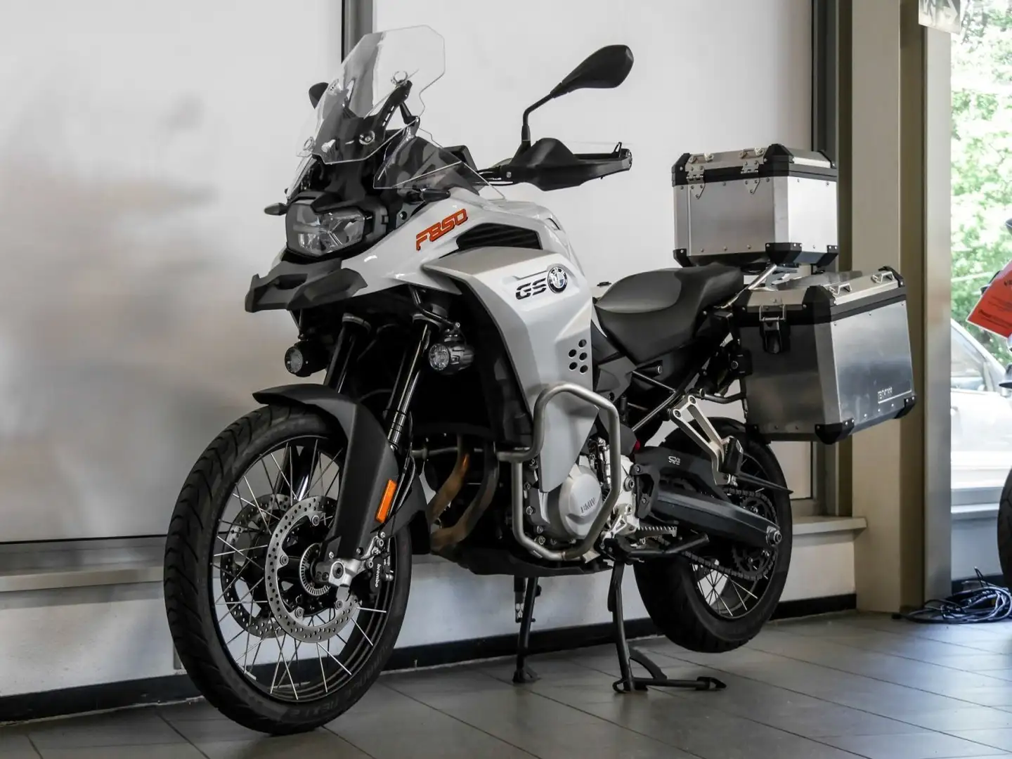 BMW F 850 GS Adventure - Koffersatz & Top Case Weiß - 2
