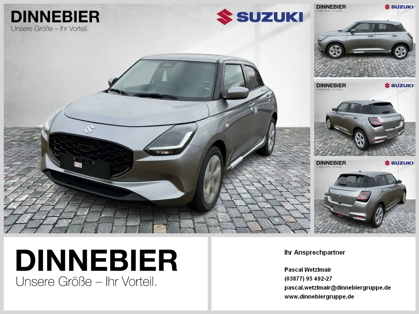 Suzuki Swift COMFORT HYBRID ACC FLA SpurW LED PDC Argent - 1