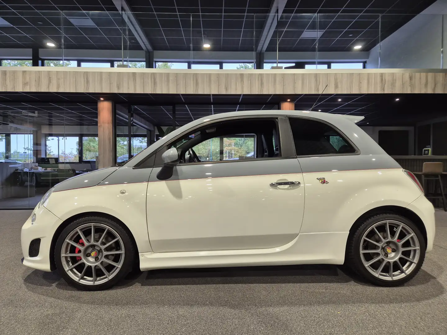Fiat 500 Abarth 1.4i 16v Bi-tone | Volleder | Airco Wit - 2