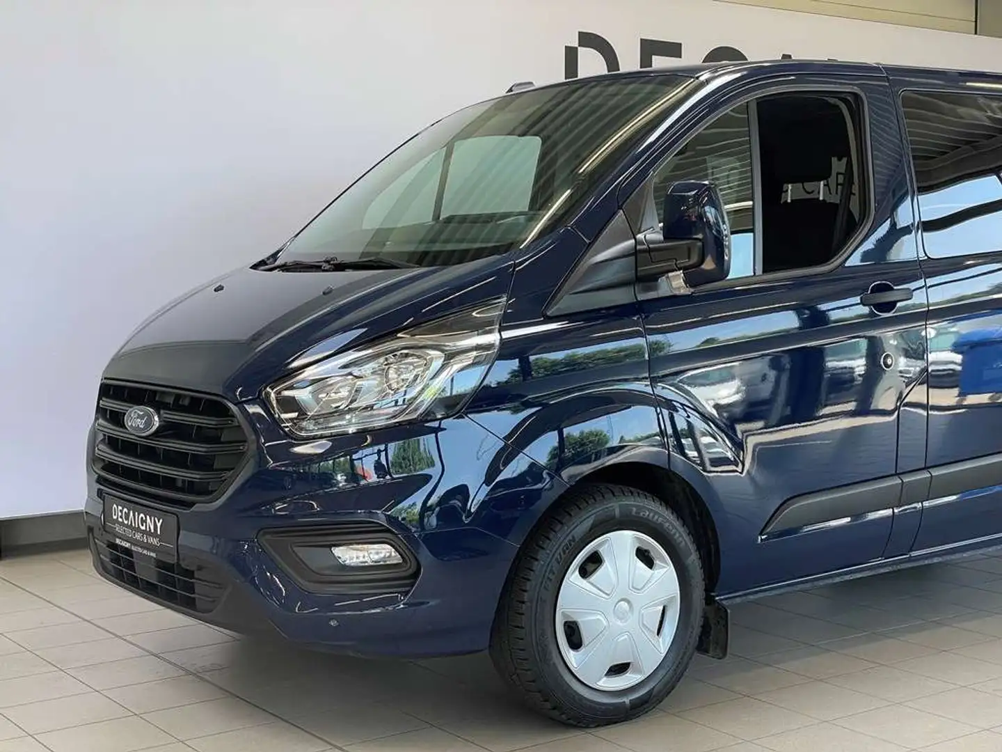 Ford Transit Custom 2.0D 131pk 9pl. *Sensoren voor/achter*Cruise Contr Bleu - 2