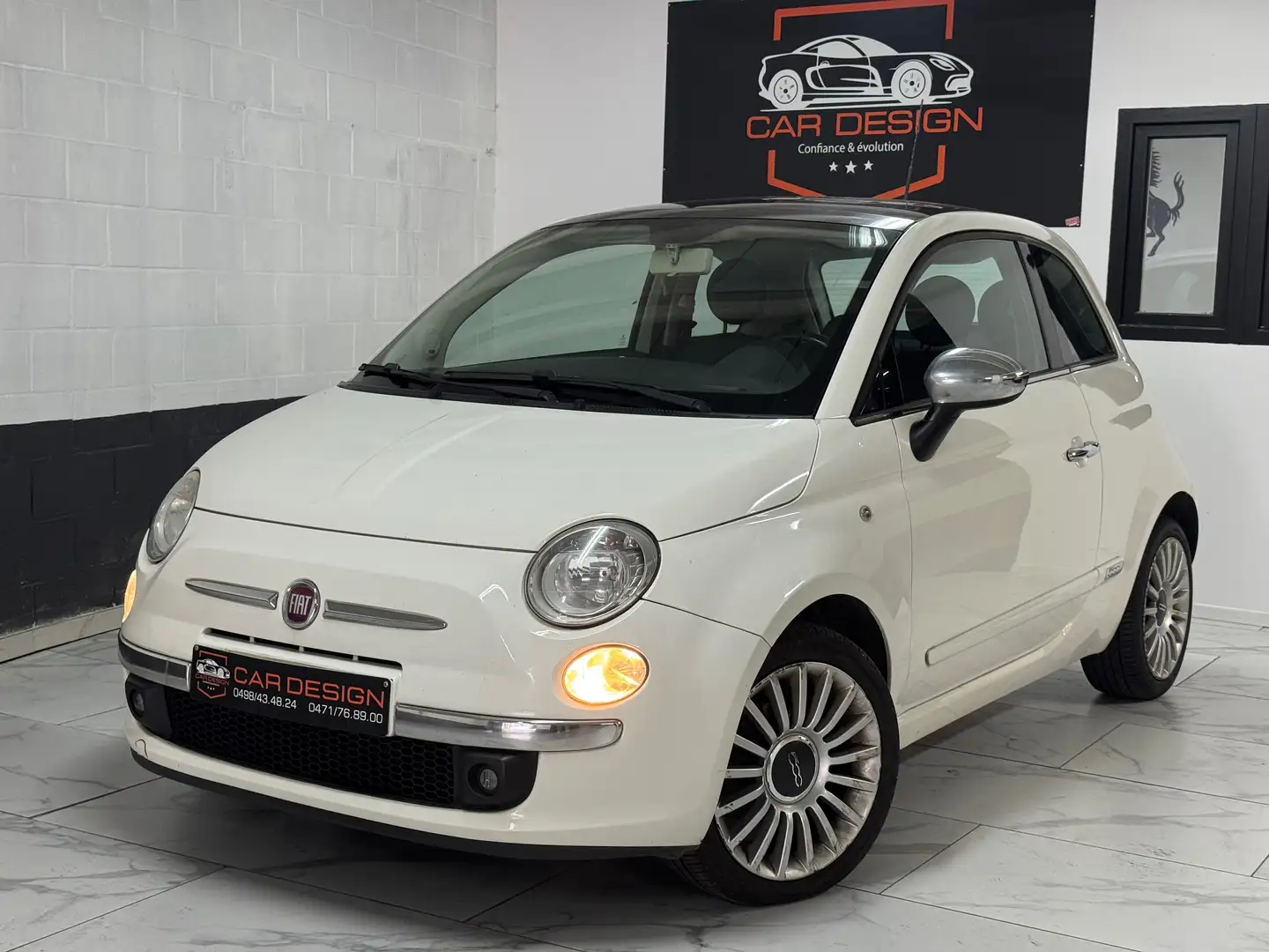 Fiat 500 1.4i / 2008 / 100.000km / garantie 12 mois Blanc - 1