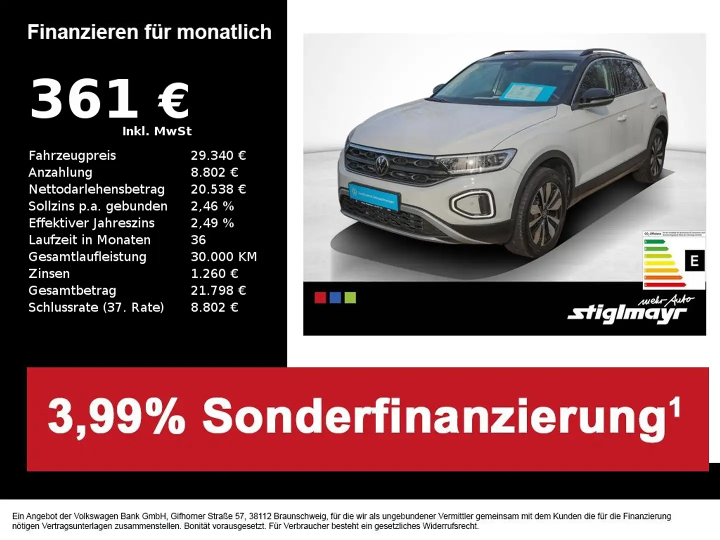 Volkswagen T-Roc GOAL 2.0 TDI DSG ACC+AHK+KAMERA+LED+NAVI Bianco - 1