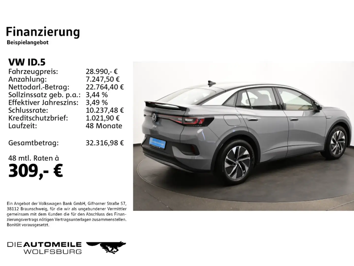 Volkswagen ID.5 Pro LED/ACC Grau - 2