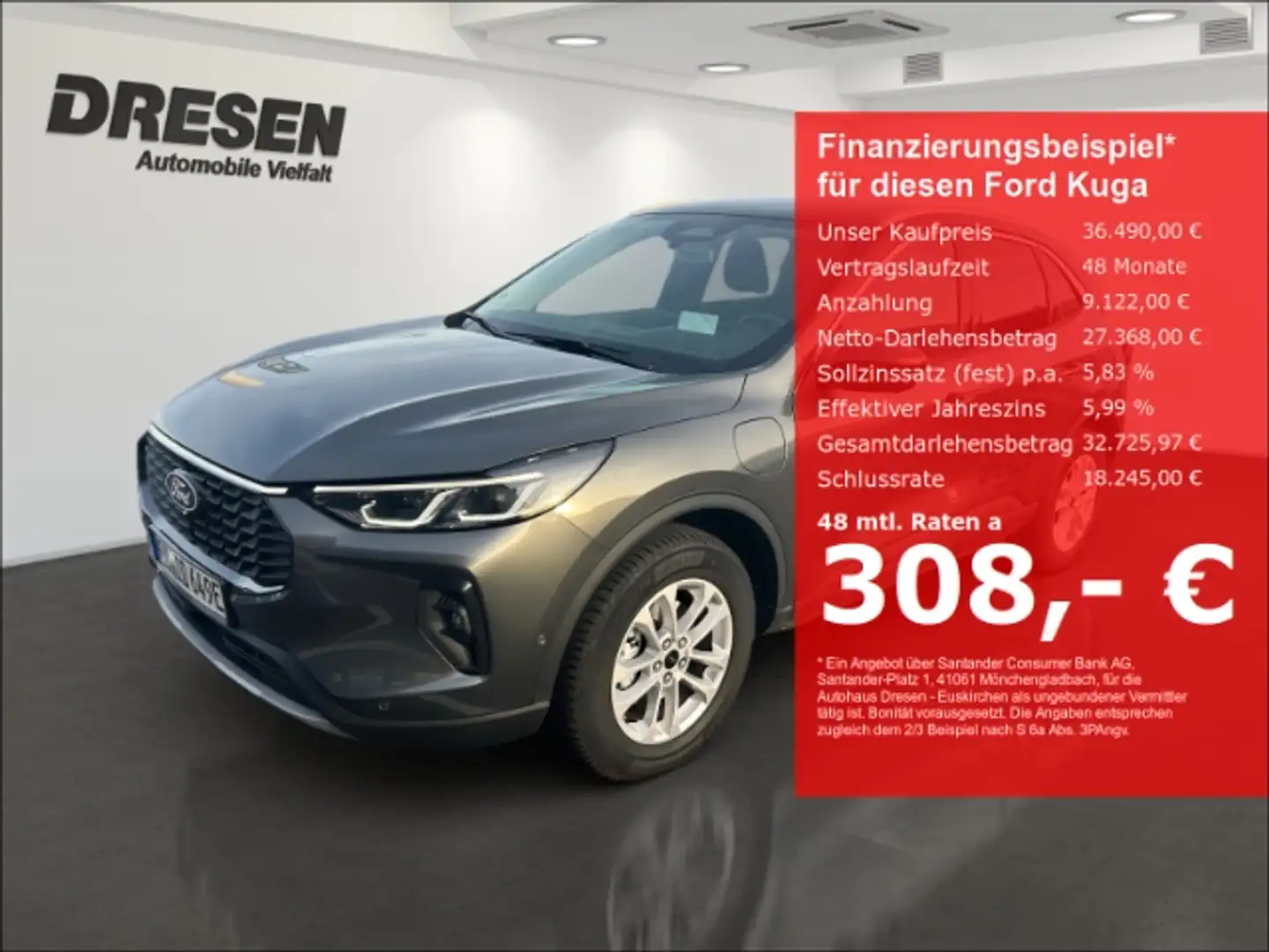 Ford Kuga PHEV Titanium Sitzheizung/Allwetter/Klimaautomatik Grigio - 1