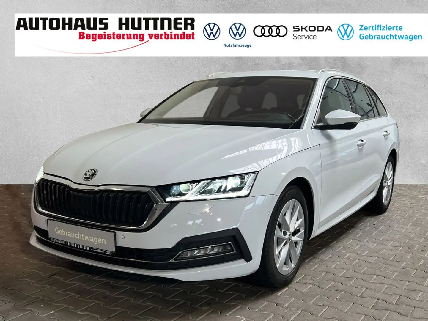 Skoda Octavia Combi STYLE 2.0 TDI DSG AHK PANO Bluetooth Blanc - 1