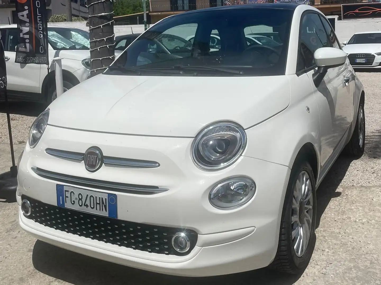 Fiat 500 500 1.2 Lounge  69cv Blanc - 2