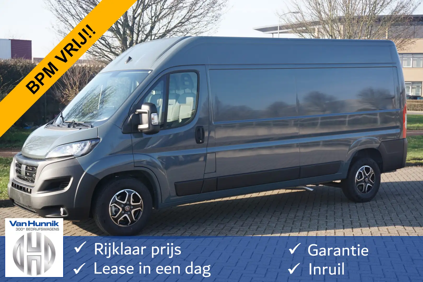 Fiat Ducato Maxi 35 2.2 140PK L3H2 Automaat BPM VRIJ!! Climate Grijs - 1