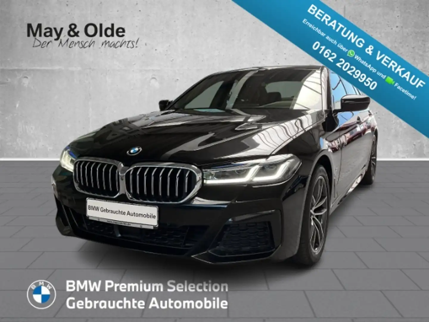 BMW 520 d M Sportpaket 2 Jahre Garantie GSD HUD StandHZG A Noir - 1