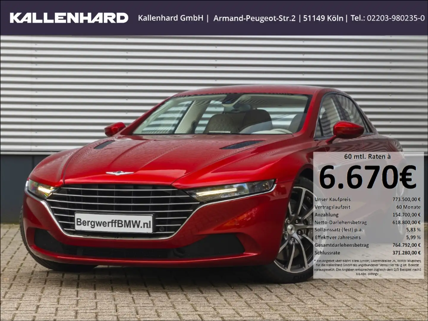 Aston Martin Lagonda -Taraf-Deutsche Zulassung Rouge - 1