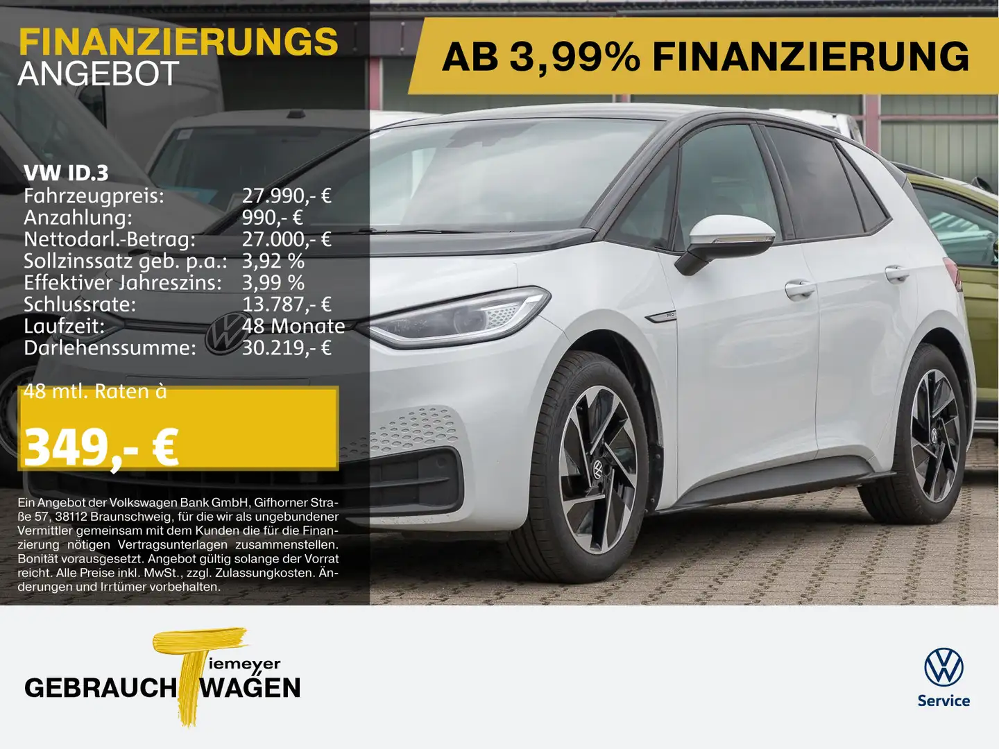 Volkswagen ID.3 PRO PERFORMANCE IQ.LIGHT NAVI LM18 WÄRMEPUM Wit - 1