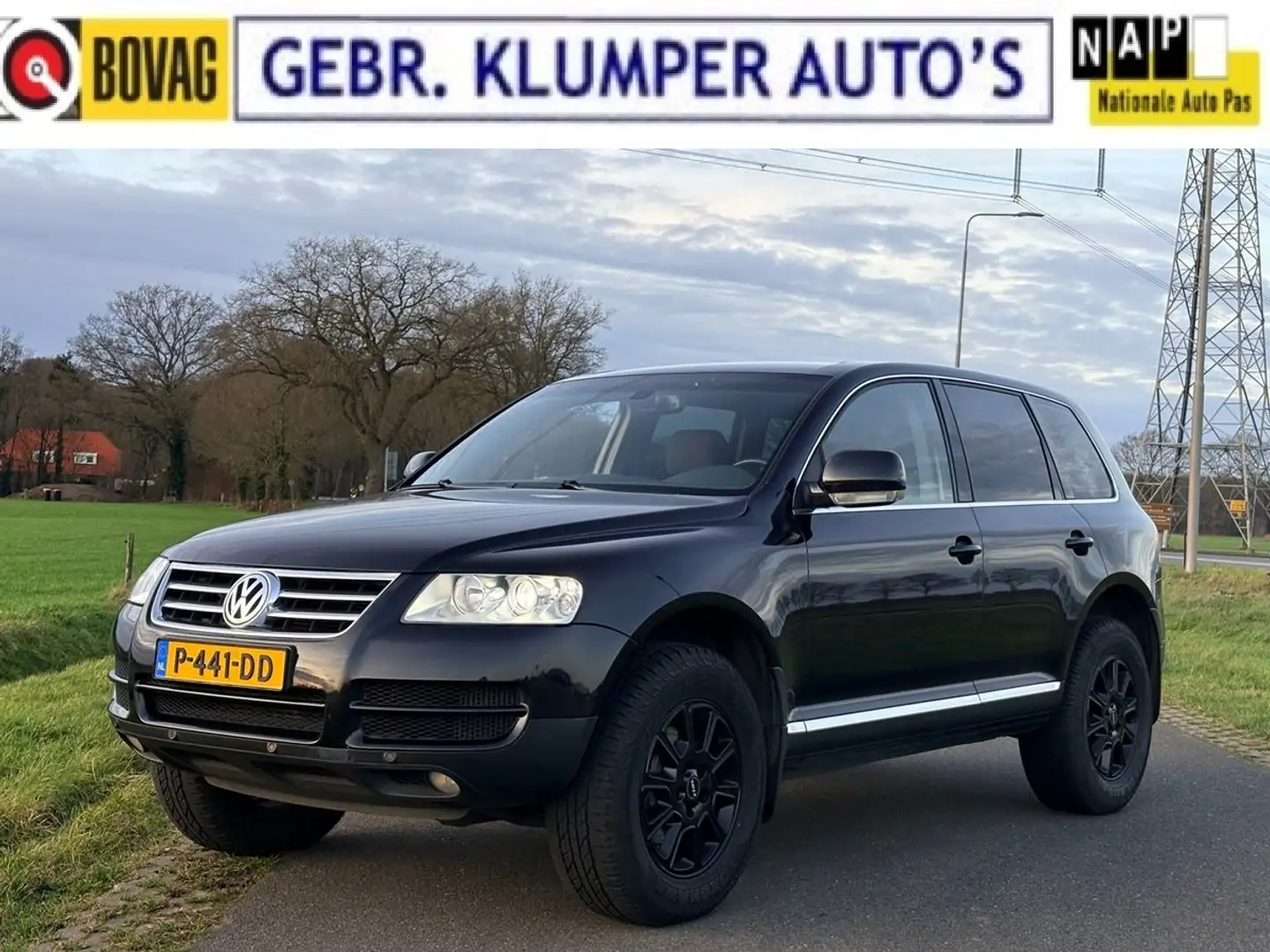 Volkswagen Touareg 3.0 TDI Aut., Navi, Cruise, ECC, Haak, Weinig KM Schwarz - 1