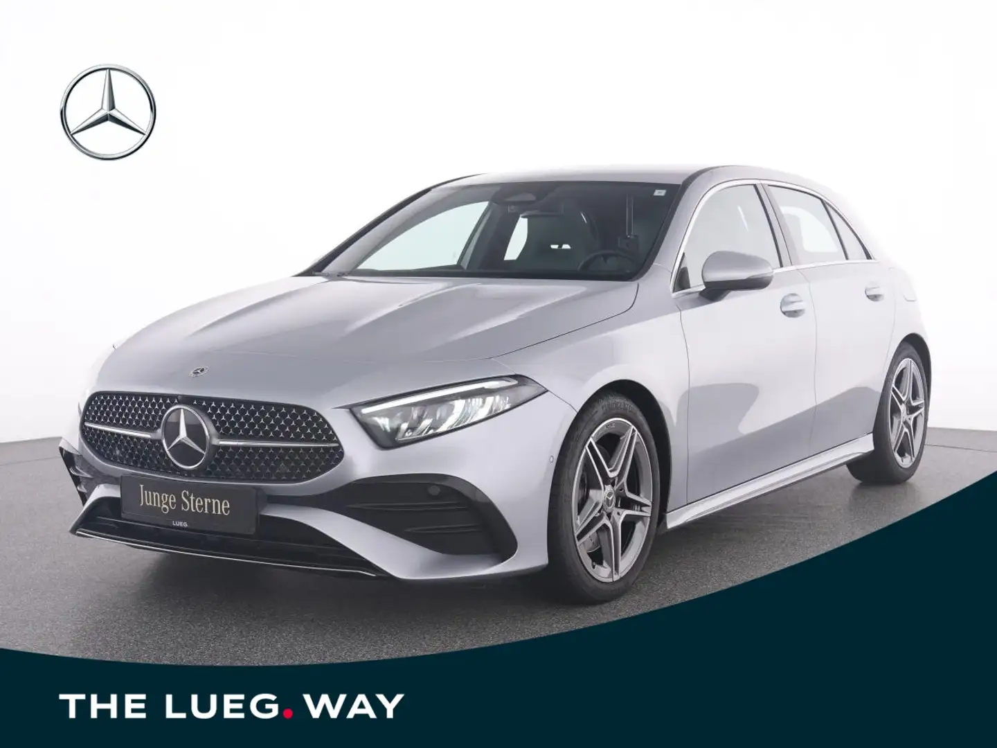 Mercedes-Benz A 220 d AMG+MBUX+LED-HP+KeyGo+RFK+PTS+SHZ+SpurAs Argintiu - 1