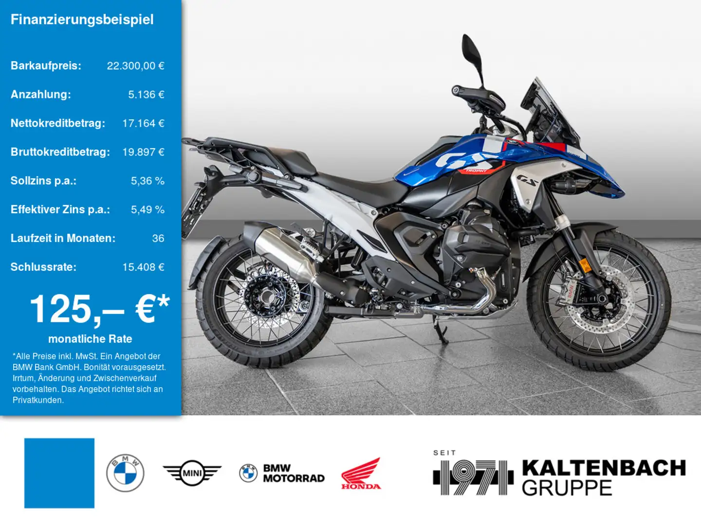BMW R 1300 GS Trophy KOMFORT-P. TOUREN-P. SHZ Albastru - 1