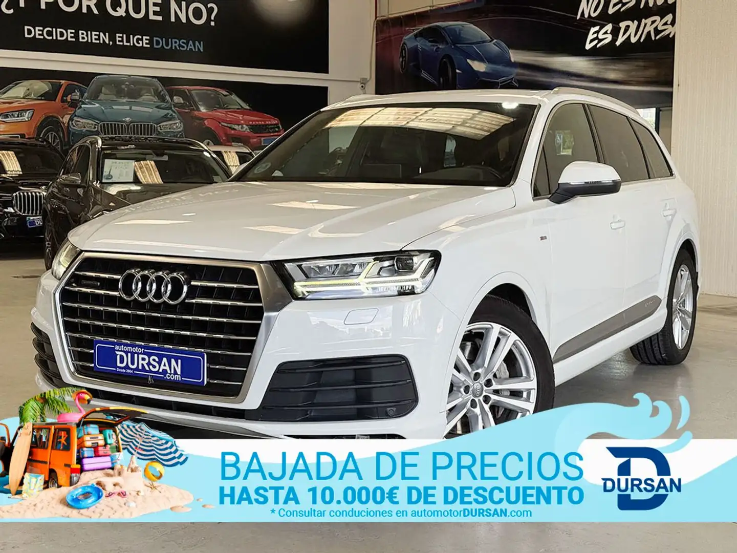 Audi Q7 3.0TDI quattro tiptronic 200kW Blanc - 1