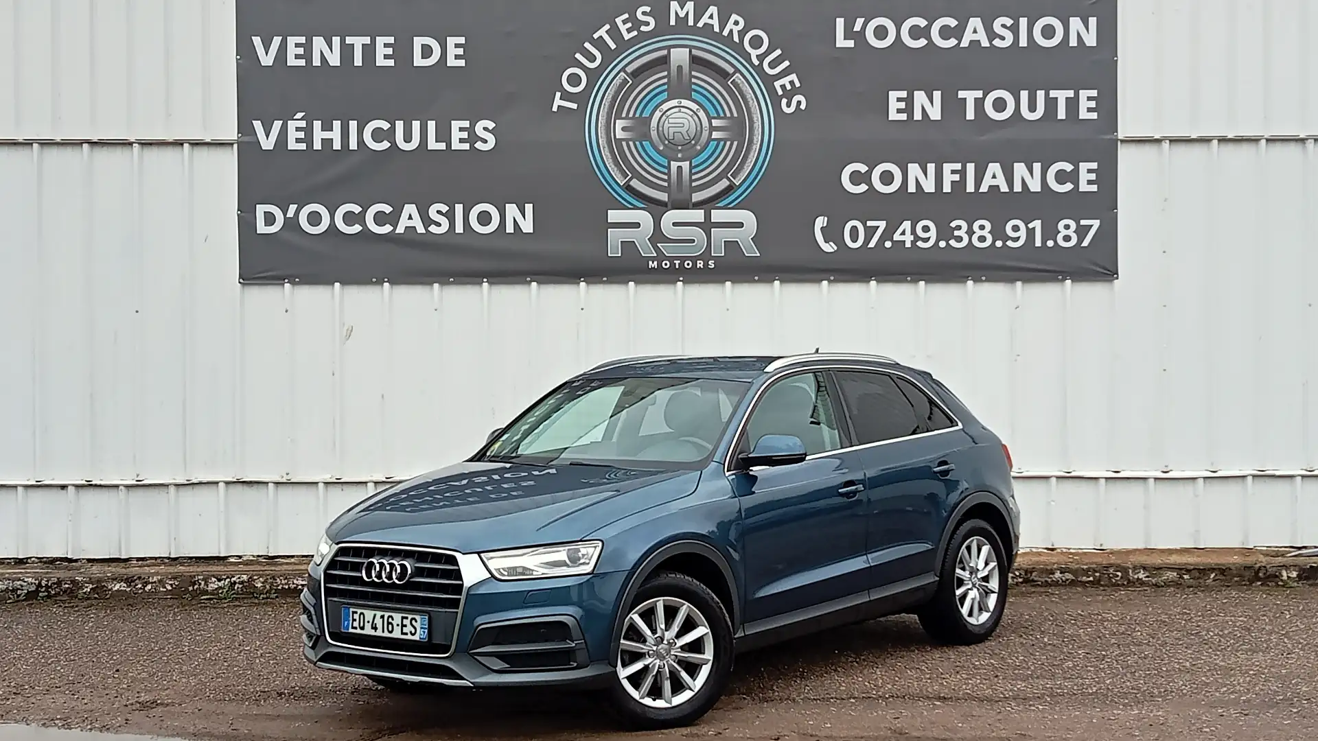Audi Q3 2.0 TDI 150 ch S tronic 7 Ambiente Blauw - 1