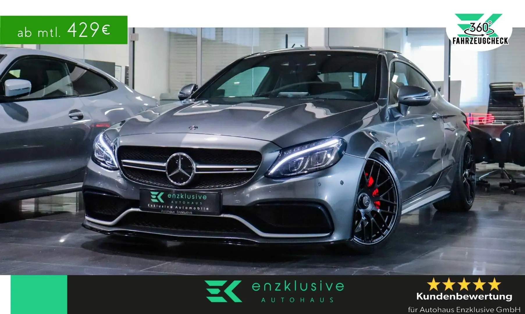 Mercedes-Benz C 63 AMG C63 S AMG*PERF-SITZE&AGA*BURMESTER*ACC*HuD*ILS Grau - 1
