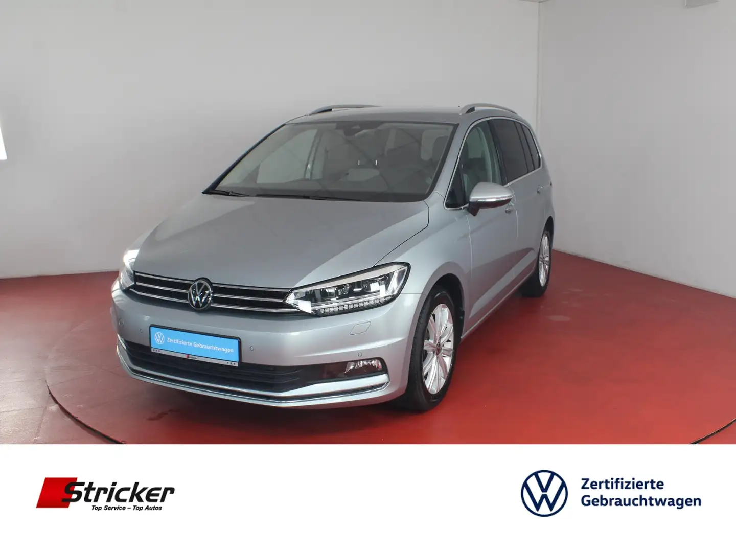 Volkswagen Touran Highline 2.0TDI DSG 274,-ohne Anzahlung 7-Sitzer Silber - 1