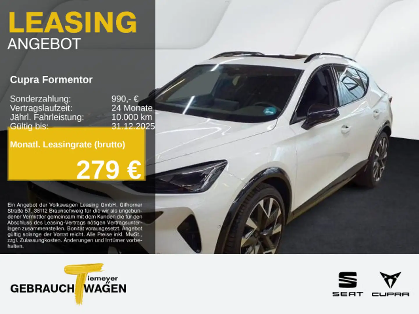 CUPRA Formentor VZ 2.0 TSI LM19 AHK PANO SENNHEISER MA Weiß - 1