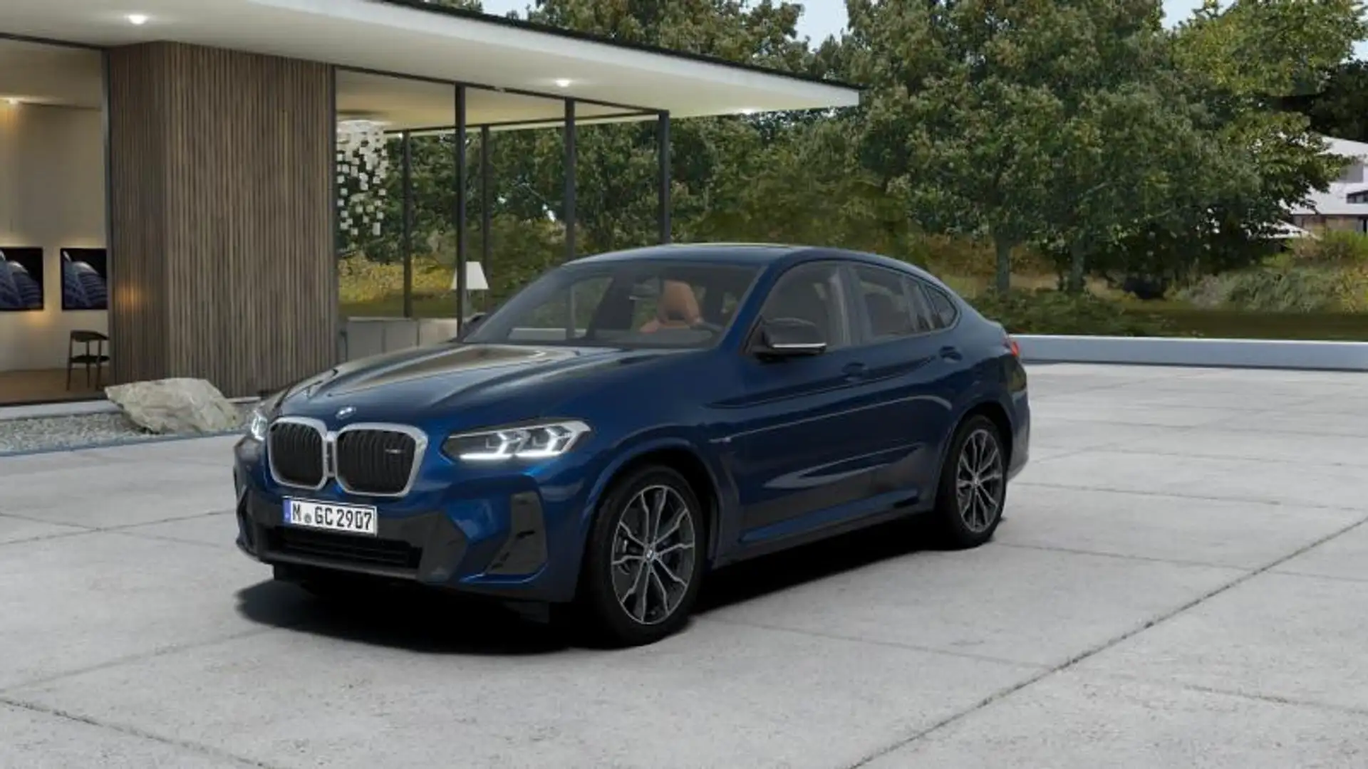 BMW X4 xdrive M40d mhev 48V auto Bleu - 1