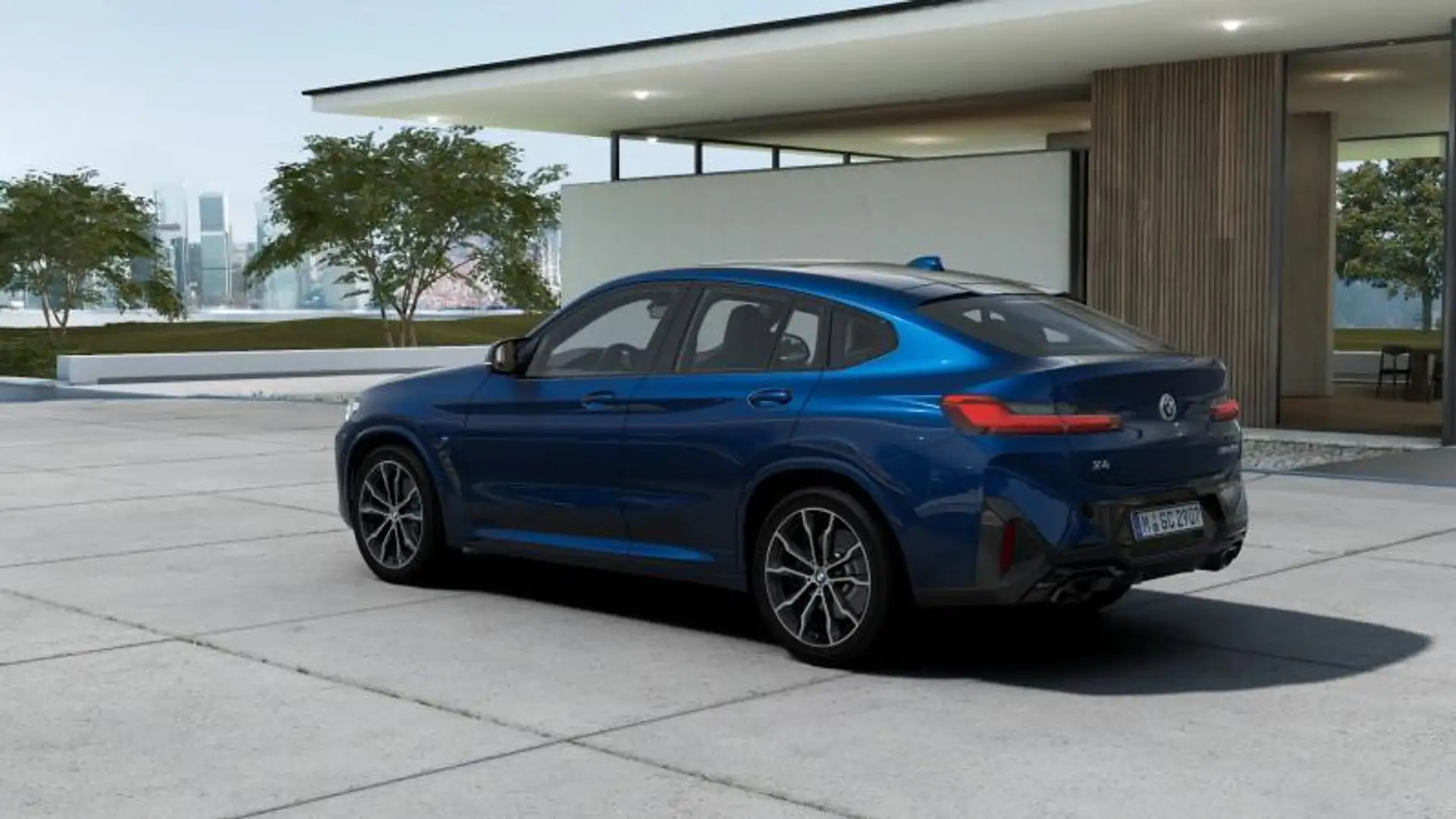 BMW X4 xdrive M40d mhev 48V auto Bleu - 2