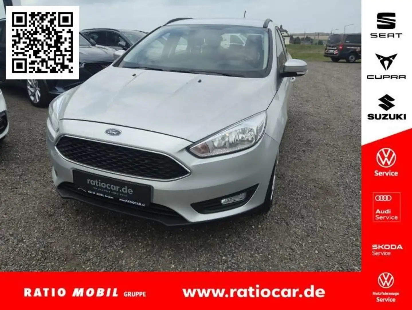 Ford Focus FOCUS TURNIER 1.6 TI-VCT KLIMA NSW ZV RADIO SD Silber - 1