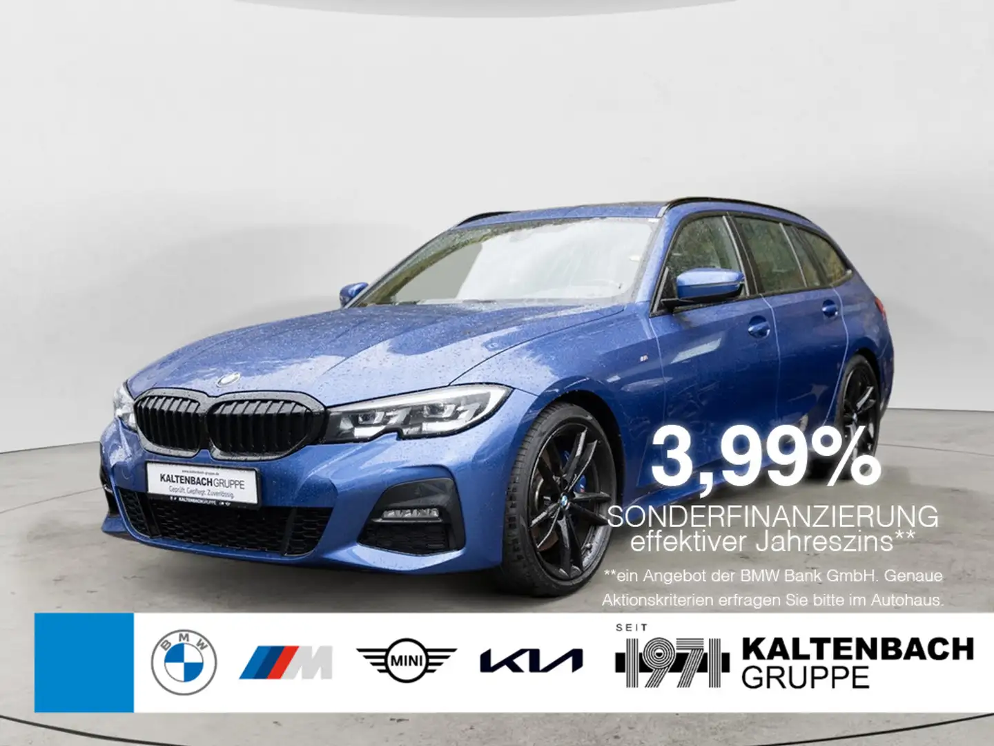 BMW 330 i Touring M-Sport PANO LED W-LAN NAVI SHZ Bleu - 1