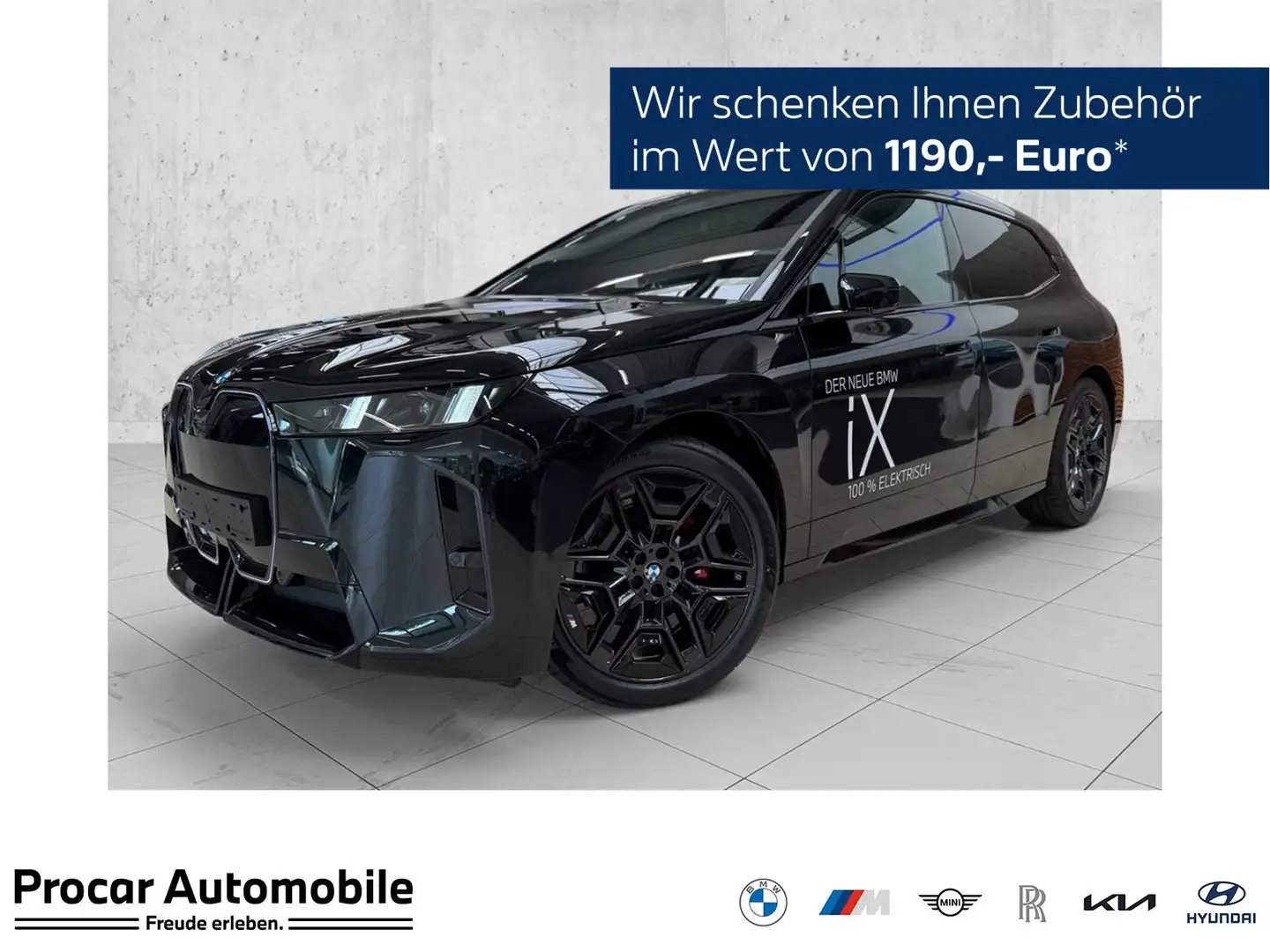 BMW iX xDrive45 MSport+HuD+PANO+AHK+H/K+DA Prof+uvm. Nero - 1
