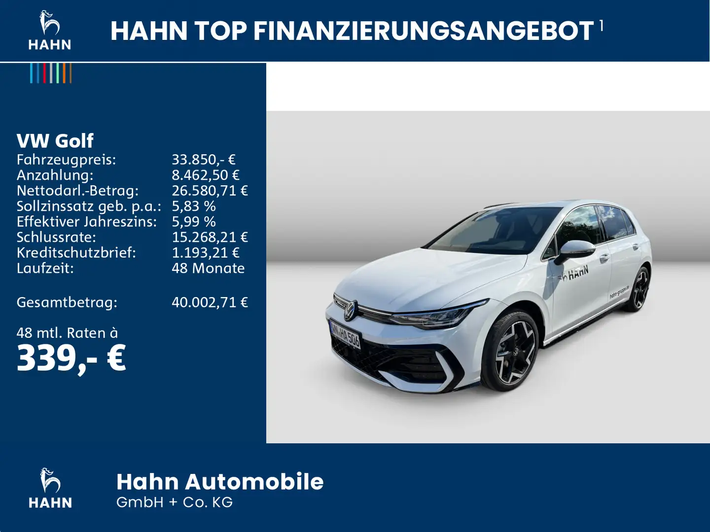 Volkswagen Golf R-Line 1,5eTSI 150PS DSG Navi 8-Fach Weiß - 2